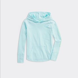 Girls' Glow Whale Long-Sleeve Hoodie Tee- Vineyard Vines